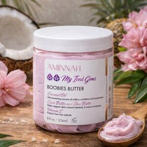 AMINNAH My Iced Gems Boobies Butter - Soft Pink Body Butter